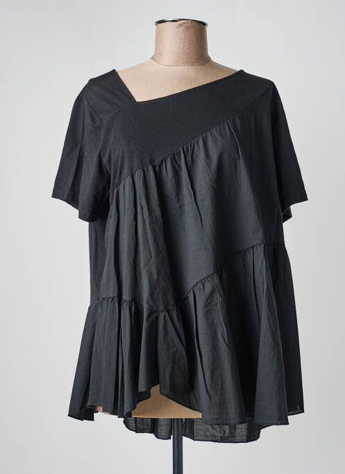 Tunique manches courtes manches courtes noir B.YU femme