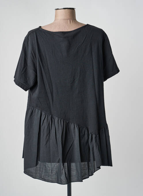 Tunique manches courtes manches courtes noir B.YU femme