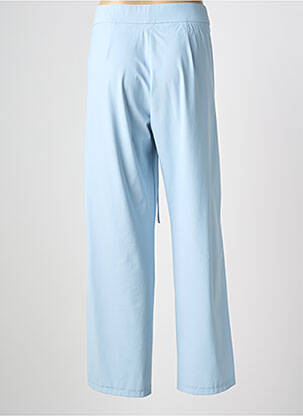 Pantalon large tissage popeline taille normale bleu RAFFAELLO ROSSI femme