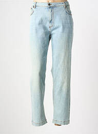 Jeans coupe large stretch taille normale bleu YERSE femme
