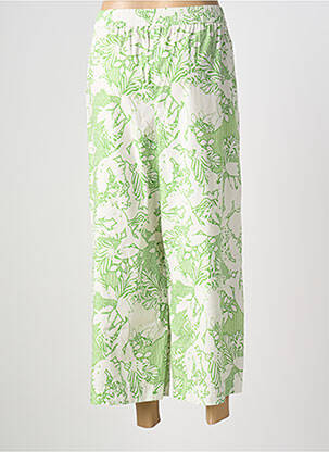 Pantalon 7/8 stretch taille normale vert RAFFAELLO ROSSI femme
