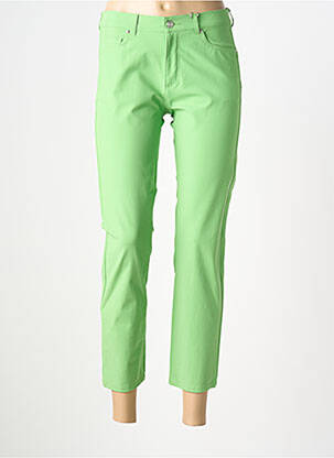 Pantalon 7/8 stretch taille normale vert RAFFAELLO ROSSI femme