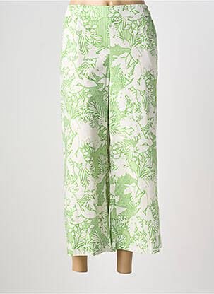 Pantalon 7/8 stretch taille normale vert RAFFAELLO ROSSI femme