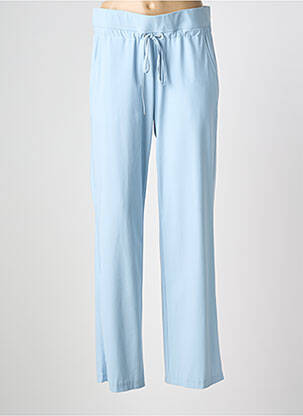 Pantalon large tissage popeline taille normale bleu RAFFAELLO ROSSI femme