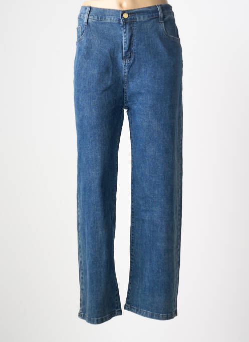 Jeans coupe large stretch taille normale bleu CHERRY BERRY femme