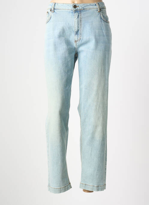 Jeans coupe large stretch taille normale bleu YERSE femme