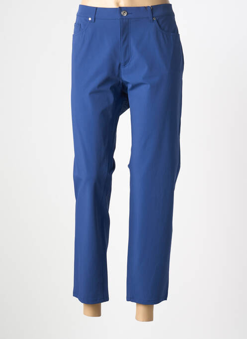Pantalon 7/8 stretch taille normale bleu RAFFAELLO ROSSI femme