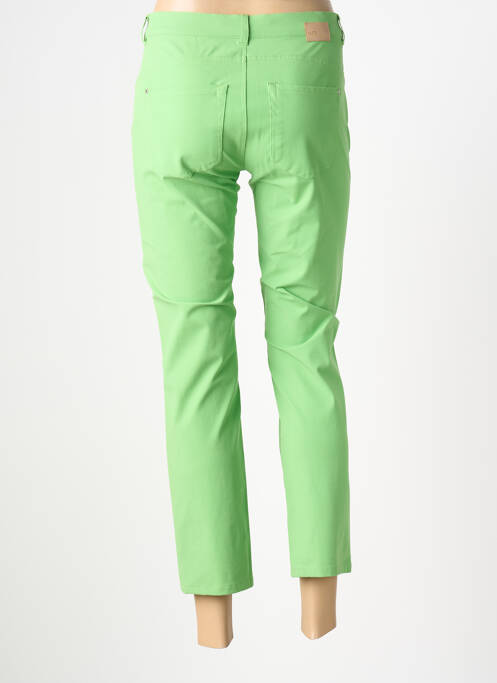 Pantalon 7/8 stretch taille normale vert RAFFAELLO ROSSI femme