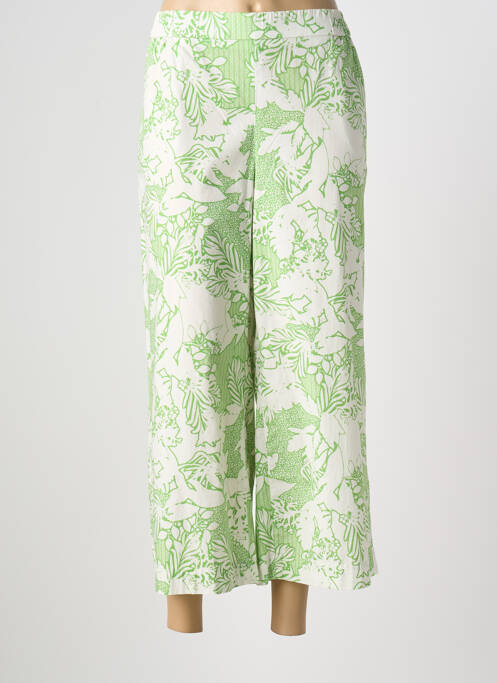 Pantalon 7/8 stretch taille normale vert RAFFAELLO ROSSI femme