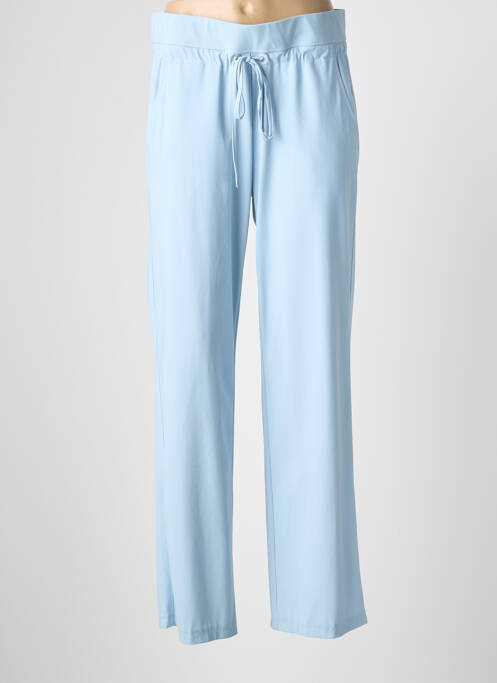 Pantalon large tissage popeline taille normale bleu RAFFAELLO ROSSI femme