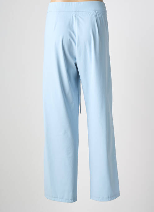 Pantalon large tissage popeline taille normale bleu RAFFAELLO ROSSI femme