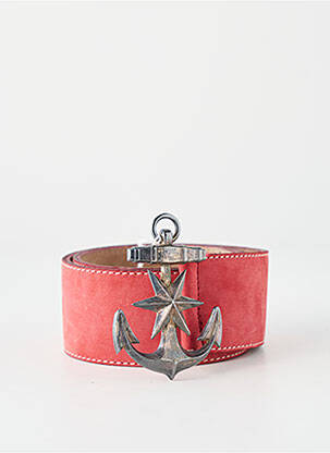 Ceinture fermeture pointe poinçonnée rouge VENTILO femme