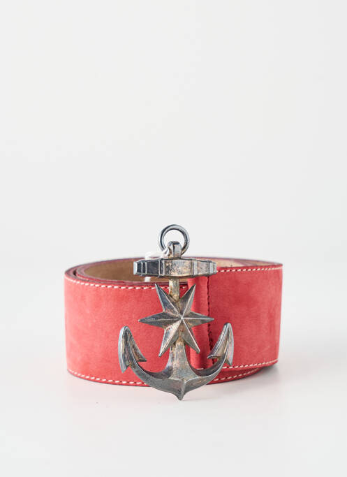 Ceinture fermeture pointe poinçonnée rouge VENTILO femme