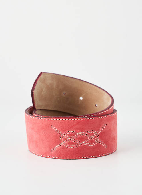 Ceinture fermeture pointe poinçonnée rouge VENTILO femme