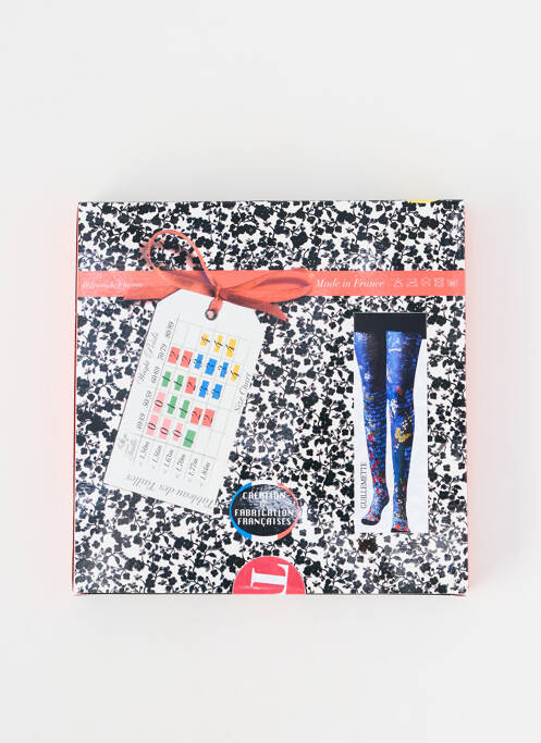 Collants stretch bleu MARIE ANTOILETTE femme