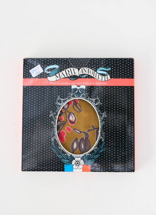 Collants imprimé fantaisie vert MARIE ANTOILETTE femme