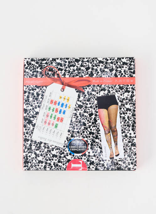 Collants imprimé fantaisie vert MARIE ANTOILETTE femme