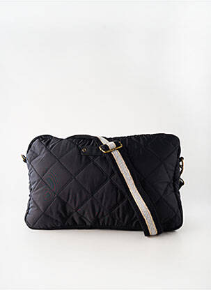 Pochette coutures renforcées noir LE VOYAGE EN PANIER unisexe