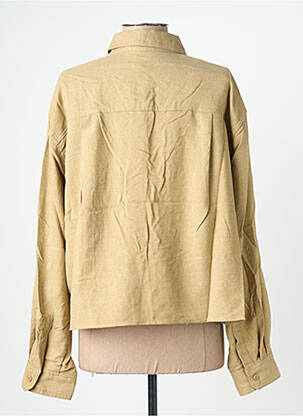 Chemisier coupe droite manches longues beige SEE U SOON femme