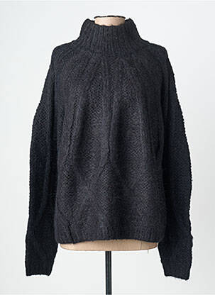 Pull coupe droite manches longues noir SEE U SOON femme