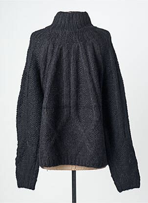 Pull coupe droite manches longues noir SEE U SOON femme