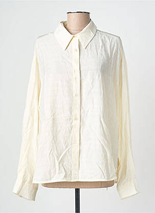 Chemisier coupe droite manches longues beige SEE U SOON femme