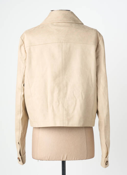 Veste casual tissage suedine beige GRACE & MILA femme