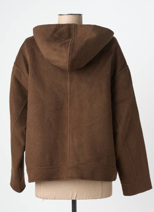 Veste casual coupe droite marron SEE U SOON femme