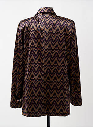 Veste casual coupe droite marron SEE U SOON femme