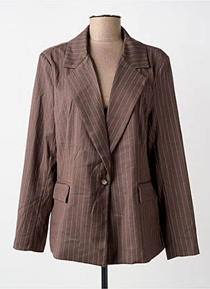 Blazer finition intérieure doublée marron PAKO LITTO femme