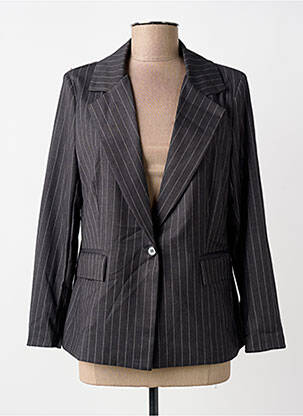 Blazer finition intérieure doublée gris PAKO LITTO femme