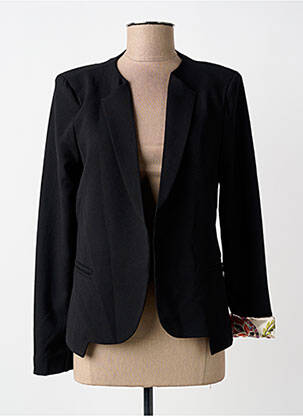 Veste casual col rond noir PAKO LITTO femme