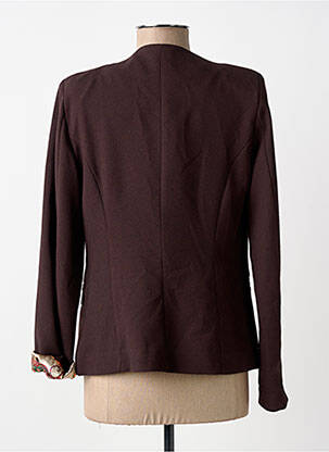 Veste casual col rond marron PAKO LITTO femme