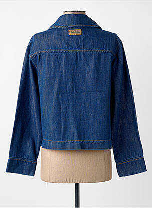 Veste casual col chemisier bleu PAKO LITTO femme