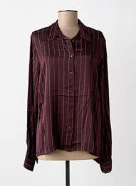 Chemisier coupe droite manches longues violet PAKO LITTO femme