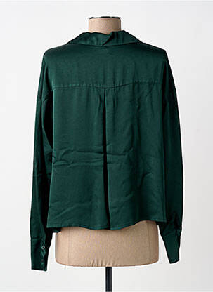 Chemisier coupe droite manches longues vert PAKO LITTO femme
