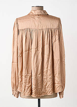 Chemisier coupe droite manches longues beige PAKO LITTO femme