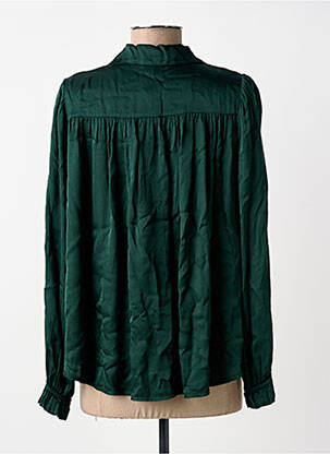 Chemisier coupe droite manches longues vert PAKO LITTO femme