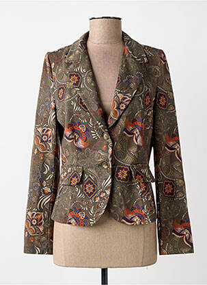 Blazer coupe cintrée vert PAKO LITTO femme