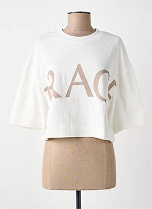 Top manches courtes manches courtes blanc GRACE & MILA femme