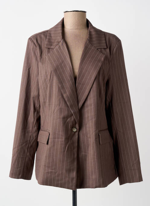 Blazer finition intérieure doublée marron PAKO LITTO femme