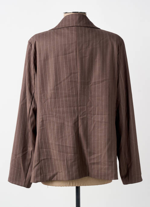 Blazer finition intérieure doublée marron PAKO LITTO femme