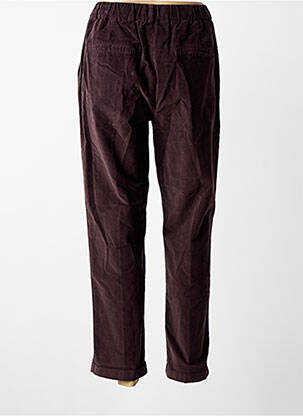 Pantalon droit taille élastique marron fonce PAKO LITTO femme