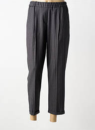 Pantalon 7/8 taille élastique gris PAKO LITTO femme