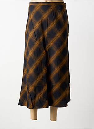 Jupe longue imprimé fantaisie noir SEE U SOON femme