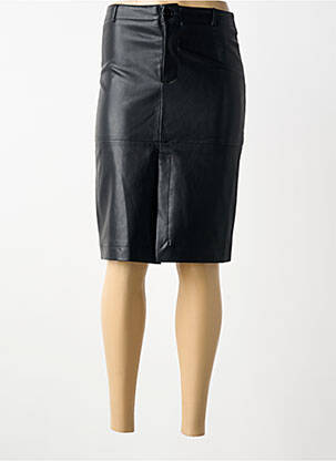 Jupe mi-longue coupe droite noir SEE U SOON femme