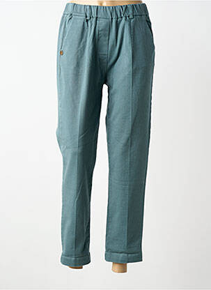 Pantalon droit taille élastique bleu PAKO LITTO femme