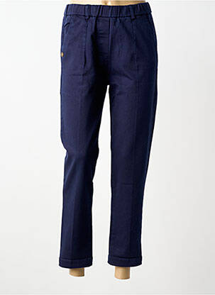 Pantalon droit taille élastique bleu fonce PAKO LITTO femme