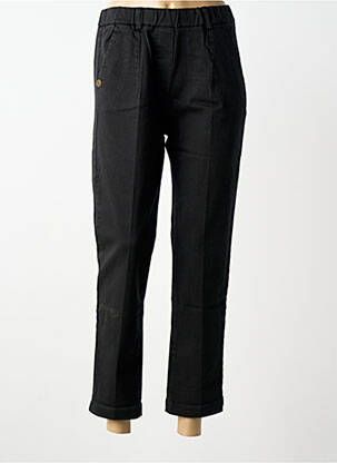 Pantalon droit taille élastique noir PAKO LITTO femme