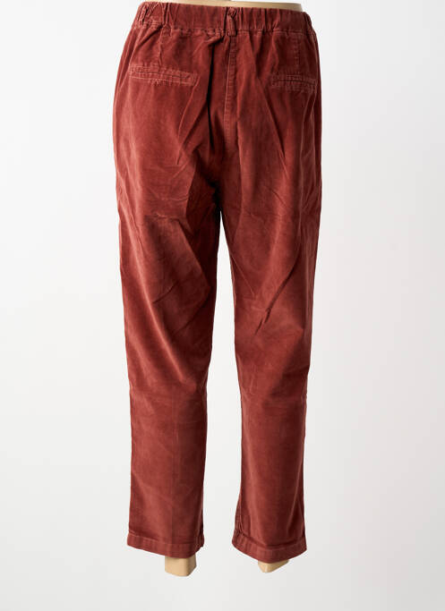 Pantalon droit taille élastique marron PAKO LITTO femme